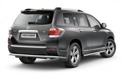 7 799 р. Защита порогов Petroil Tuning из круглой трубы диаметром 63 мм Toyota Highlander XU40 рестайлинг (2010-2013)  с доставкой в г. Санкт‑Петербург. Увеличить фотографию 2