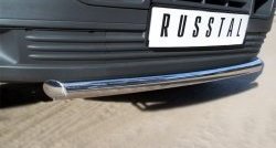 12 549 р. Одинарная защита переднего бампера Russtal диаметром 63 мм Volkswagen Transporter T5 дорестайлинг (2003-2009)  с доставкой в г. Санкт‑Петербург. Увеличить фотографию 3