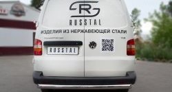 15 749 р. Защита заднего бампера (Ø76 мм, нержавейка) Russtal  Volkswagen Transporter  T5 (2003-2009) дорестайлинг  с доставкой в г. Санкт‑Петербург. Увеличить фотографию 4