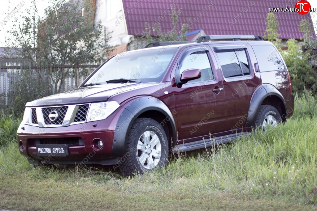 20 599 р. Расширители арок RA (комплект)  Nissan Pathfinder  R51 (2004-2014) дорестайлинг, рестайлинг (Поверхность глянец (под окраску), Неокрашенные)  с доставкой в г. Санкт‑Петербург