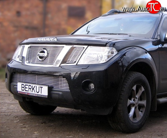 6 799 р. Декоративная вставка решетки радиатора Berkut Nissan Pathfinder R51 рестайлинг (2009-2014)  с доставкой в г. Санкт‑Петербург