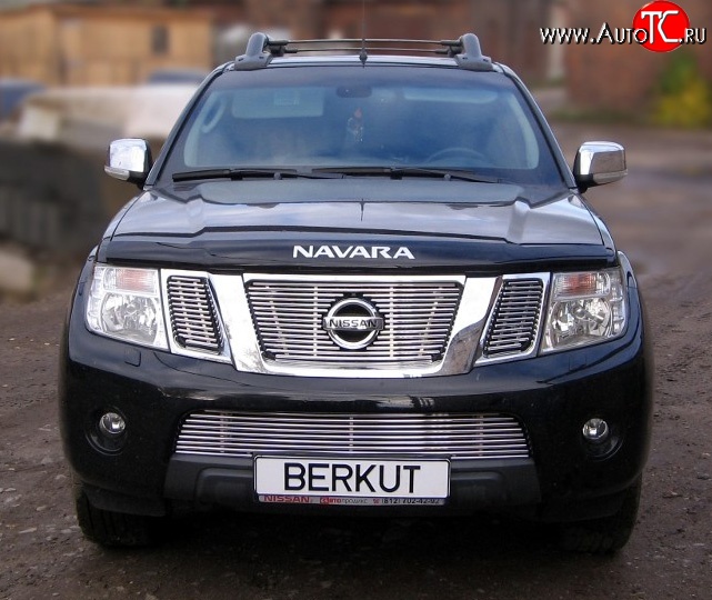 5 799 р. Декоративная вставка воздухозаборника (рестайлинг) Berkut  Nissan Pathfinder  R51 (2009-2014) рестайлинг  с доставкой в г. Санкт‑Петербург