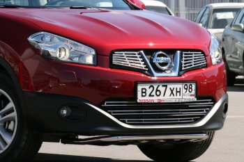 Декоративный элемент воздухозаборника Souz96 (d10) Nissan Qashqai +2 1 J10 рестайлинг (2010-2014)