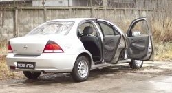 1 869 р. Накладки на порожки автомобиля RA  Nissan Almera  седан (2000-2003) N16 дорестайлинг (Комплект (4 шт.))  с доставкой в г. Санкт‑Петербург. Увеличить фотографию 2