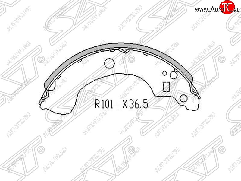 1 059 р. Колодки тормозные SAT (задние) Nissan Almera седан N16 дорестайлинг (2000-2003)  с доставкой в г. Санкт‑Петербург