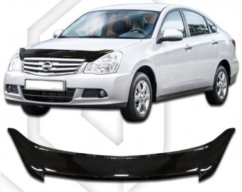 Дефлектор капота CA-Plastic Nissan (Нисан) Almera (Альмера)  седан (2012-2019) седан G15