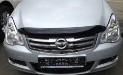 2 799 р. Дефлектор капота NovLine-Autofamily Nissan Almera седан G15 (2012-2019)  с доставкой в г. Санкт‑Петербург. Увеличить фотографию 1