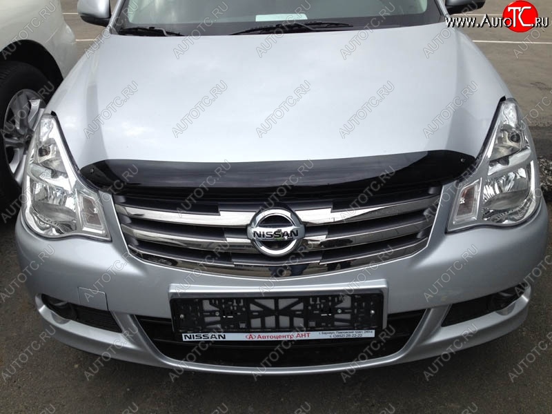 2 799 р. Дефлектор капота NovLine-Autofamily Nissan Almera седан G15 (2012-2019)  с доставкой в г. Санкт‑Петербург