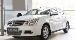 2 089 р. Защитная сетка решетки переднего бампера РА Nissan Almera седан G15 (2012-2019)  с доставкой в г. Санкт‑Петербург. Увеличить фотографию 3