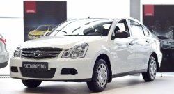 999 р. Зимняя заглушка решетки переднего бампера РА Nissan Almera седан G15 (2012-2019)  с доставкой в г. Санкт‑Петербург. Увеличить фотографию 3