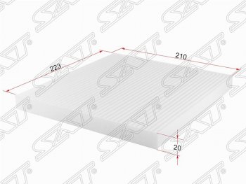 Фильтр салонный SAT (223х210х20 mm)  Almera  седан, Micra  K13, Note  2