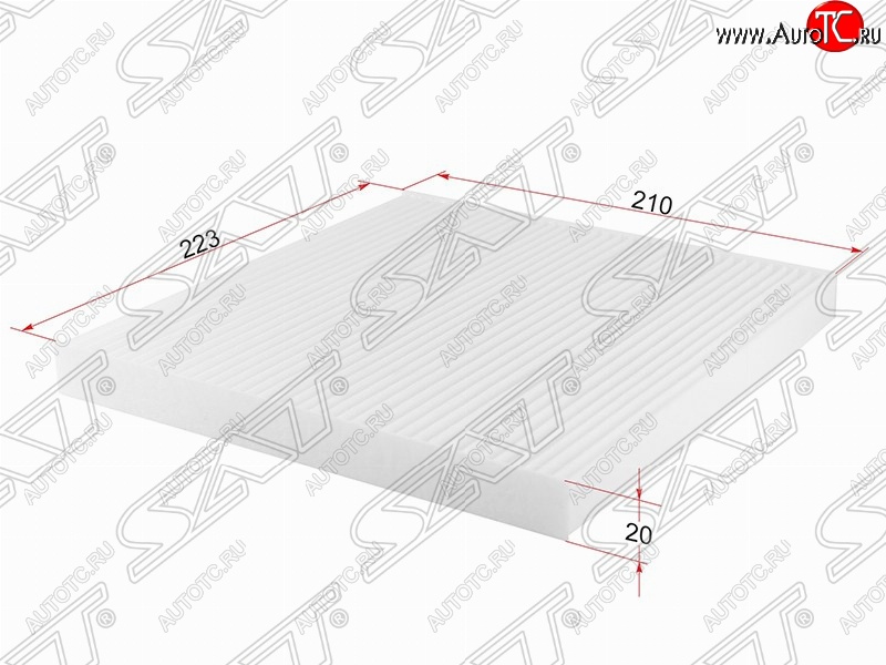 339 р. Фильтр салонный SAT (223х210х20 mm)  Nissan Almera  седан - Note  2  с доставкой в г. Санкт‑Петербург