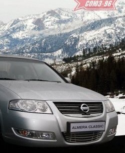 Декоративные элементы решетки радиатора Souz-96 (d10) Nissan Almera Classic седан B10 (2006-2013)