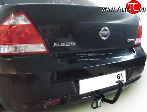 6 849 р. Фаркоп Лидер Плюс Nissan Almera Classic седан B10 (2006-2013) (Без электропакета)  с доставкой в г. Санкт‑Петербург