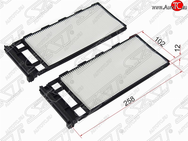379 р. Фильтр салонный SAT (комплект, 258х102х12 mm)  Nissan Avenir - Safari  Y61  с доставкой в г. Санкт‑Петербург