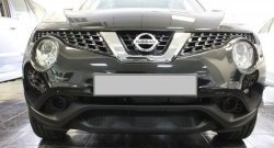 2 049 р. Защитная решётка в воздуховод автомобиля Russtal (черная)  Nissan Juke  1 YF15 (2014-2020) рестайлинг  с доставкой в г. Санкт‑Петербург. Увеличить фотографию 1