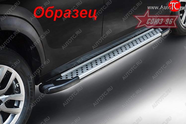 8 189 р. Пороги из алюминиевого профиля 4x2 Souz-96 Nissan Juke 1 YF15 рестайлинг (2014-2020)  с доставкой в г. Санкт‑Петербург