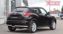 14 489 р. Защита заднего бампера 4x4 Souz-96 Premium (d60) Nissan Juke 1 YF15 рестайлинг (2014-2020)  с доставкой в г. Санкт‑Петербург. Увеличить фотографию 2