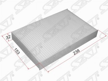 279 р. Фильтр салонный SAT (238х153х32 mm)  Nissan Juke  1 YF15 (2014-2020), Nissan Sentra  7 (2014-2017), Renault Fluence (2010-2016)  с доставкой в г. Санкт‑Петербург. Увеличить фотографию 1