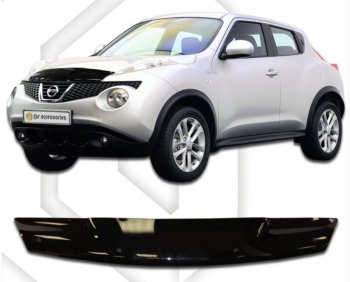 Дефлектор капота CA-Plastic Nissan (Нисан) Juke (Жук)  1 YF15 (2010-2020) 1 YF15 дорестайлинг, рестайлинг