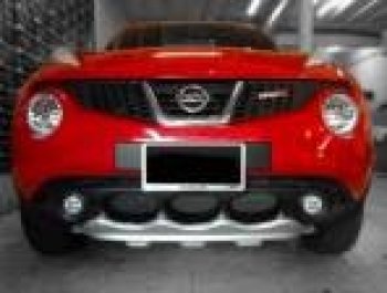 4 999 р. Накладка на передний бампер Impul-style Nissan Juke 1 YF15 дорестайлинг (2010-2014) (Неокрашенная)  с доставкой в г. Санкт‑Петербург. Увеличить фотографию 2