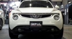 5 249 р. Решётка радиатора Impul Nissan Juke 1 YF15 дорестайлинг (2010-2014) (Неокрашенная)  с доставкой в г. Санкт‑Петербург. Увеличить фотографию 2