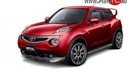 5 249 р. Решётка радиатора Impul Nissan Juke 1 YF15 дорестайлинг (2010-2014) (Неокрашенная)  с доставкой в г. Санкт‑Петербург. Увеличить фотографию 7