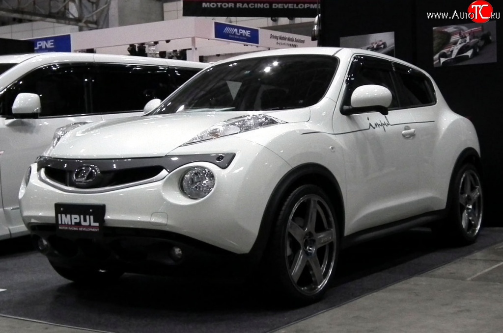 5 249 р. Решётка радиатора Impul Nissan Juke 1 YF15 дорестайлинг (2010-2014) (Неокрашенная)  с доставкой в г. Санкт‑Петербург