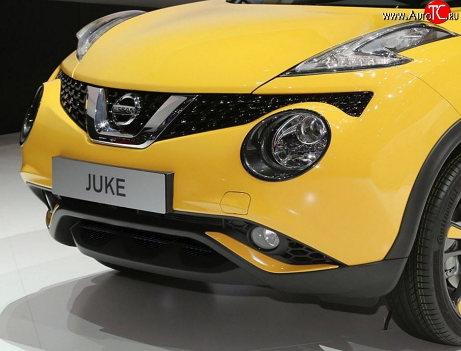 2 294 р. Сетка на бампер (рестайлинг) Novline Nissan Juke 1 YF15 дорестайлинг (2010-2014)  с доставкой в г. Санкт‑Петербург