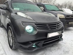 10 199 р. Решетка радиатора KENSTYLE Nissan Juke 1 YF15 дорестайлинг (2010-2014) (Неокрашенная)  с доставкой в г. Санкт‑Петербург. Увеличить фотографию 2