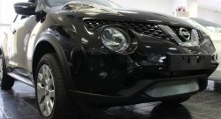 1 539 р. Сетка на бампер (рестайлинг) Russtal (хром)  Nissan Juke  1 YF15 (2010-2014)  с доставкой в г. Санкт‑Петербург. Увеличить фотографию 1