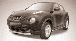 9 999 р. Защита переднего бампера из короткой трубы диаметром 76 мм Slitkoff  Nissan Juke  1 YF15 (2010-2014) (2WD)  с доставкой в г. Санкт‑Петербург. Увеличить фотографию 1