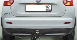 6 749 р. Фаркоп (2WD) Лидер Плюс  Nissan Juke  1 YF15 (2010-2014) (Без электропакета)  с доставкой в г. Санкт‑Петербург. Увеличить фотографию 1