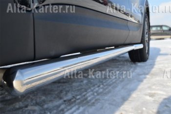 Пороги труба d76 (вариант 3) Russtal Nissan Murano 2 Z51 дорестайлинг (2008-2011)