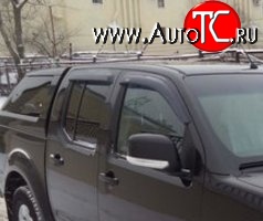 1 249 р. Комплект дефлекторов окон (Frontier) SkyLine Nissan Navara 2 D40 дорестайлинг (2004-2010)  с доставкой в г. Санкт‑Петербург