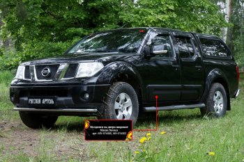 2 669 р. Молдинг двери RA (широкий, передний левый) Nissan Navara 2 D40 дорестайлинг (2004-2010) (Поверхность глянец (под окраску), Неокрашенные)  с доставкой в г. Санкт‑Петербург. Увеличить фотографию 2