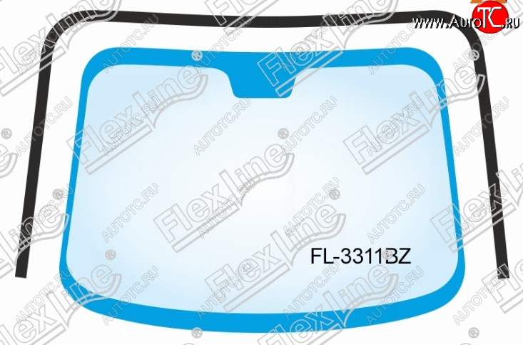 1 799 р. Молдинг лобового стекла FlexLine  Nissan Note  1 (2004-2013) E11 дорестайлинг, E11 рестайлинг  с доставкой в г. Санкт‑Петербург