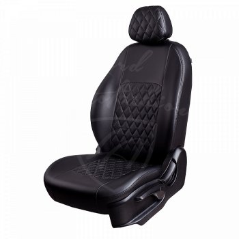 Чехлы для сидений Lord Autofashion Турин Ромб (экокожа) Nissan (Нисан) Note (Нот)  1 (2008-2013) 1 E11 рестайлинг