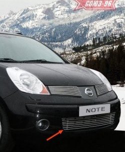 3 959 р. Декоративный элемент воздухозаборника Souz-96 (d10) Nissan Note 1 E11 дорестайлинг (2004-2008)  с доставкой в г. Санкт‑Петербург. Увеличить фотографию 1