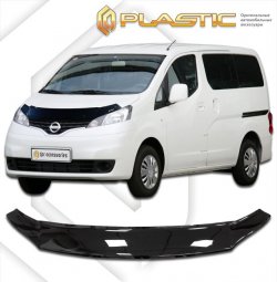 1 799 р. Дефлектор капота CA-Plastik  Nissan NV200  Euro (2009-2024) (Classic черный, Без надписи)  с доставкой в г. Санкт‑Петербург. Увеличить фотографию 1