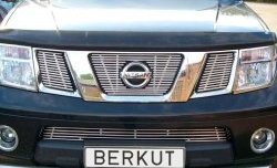 7 999 р. Декоративная вставка решетки радиатора (без знака) Berkut Nissan Pathfinder R51 дорестайлинг (2004-2007)  с доставкой в г. Санкт‑Петербург. Увеличить фотографию 1