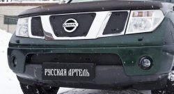 1 699 р. Зимняя заглушка решетки переднего бампера РА  Nissan Pathfinder  R51 (2004-2007)  с доставкой в г. Санкт‑Петербург. Увеличить фотографию 1