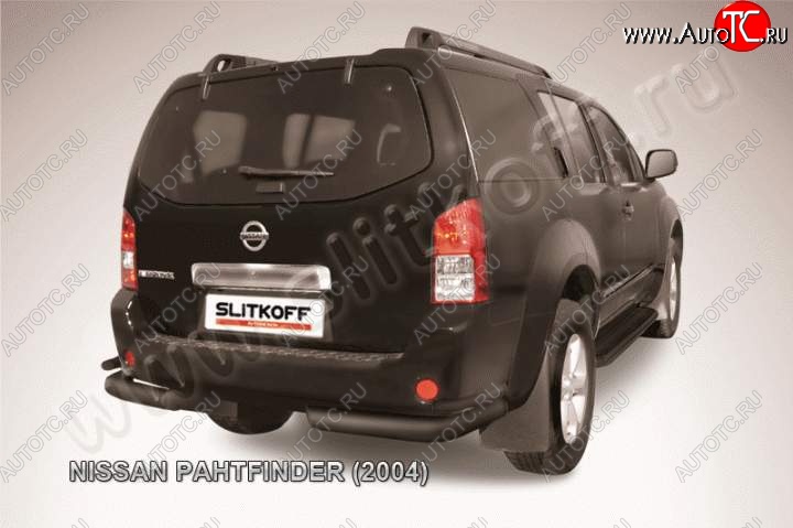 8 699 р. Уголки d76+d42 двойные  Nissan Pathfinder  R51 (2004-2007) дорестайлинг (Цвет: серебристый)  с доставкой в г. Санкт‑Петербург