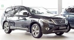 1 149 р. Зимняя заглушка решетки переднего бампера РА  Nissan Pathfinder  R52 (2012-2017) дорестайлинг  с доставкой в г. Санкт‑Петербург. Увеличить фотографию 2