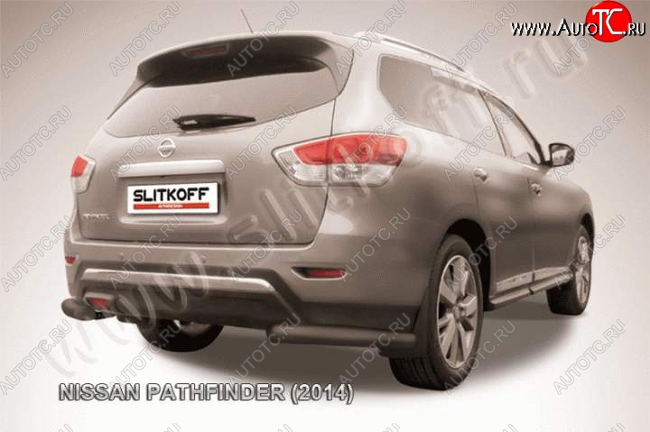 8 799 р. Уголки d76  Nissan Pathfinder  R52 (2012-2017) дорестайлинг (Цвет: серебристый)  с доставкой в г. Санкт‑Петербург