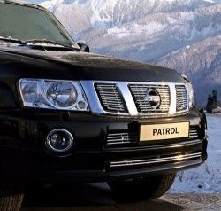 Декоративные вставки воздухозаборника Novline Nissan Patrol 5 Y61 2-ой рестайлинг (2004-2010)