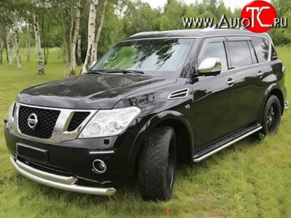 34 149 р. Накладки на колёсные арки Safary Nissan Patrol 6 Y62 дорестайлинг (2010-2014) (Неокрашенные)  с доставкой в г. Санкт‑Петербург