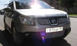 4 399 р. Декоративная вставка решетки радиатора Berkut Nissan Qashqai 1 дорестайлинг (2007-2010)  с доставкой в г. Санкт‑Петербург. Увеличить фотографию 1