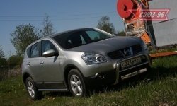 10 889 р. Защита переднего бампера Souz-96 (d60) Nissan Qashqai 1 дорестайлинг (2007-2010)  с доставкой в г. Санкт‑Петербург. Увеличить фотографию 1