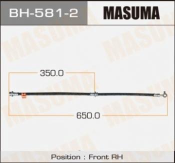 1 359 р. Правый передний тормозной шланг MASUMA  Nissan Qashqai  1 (2007-2013) дорестайлинг, J10 рестайлинг  с доставкой в г. Санкт‑Петербург. Увеличить фотографию 1